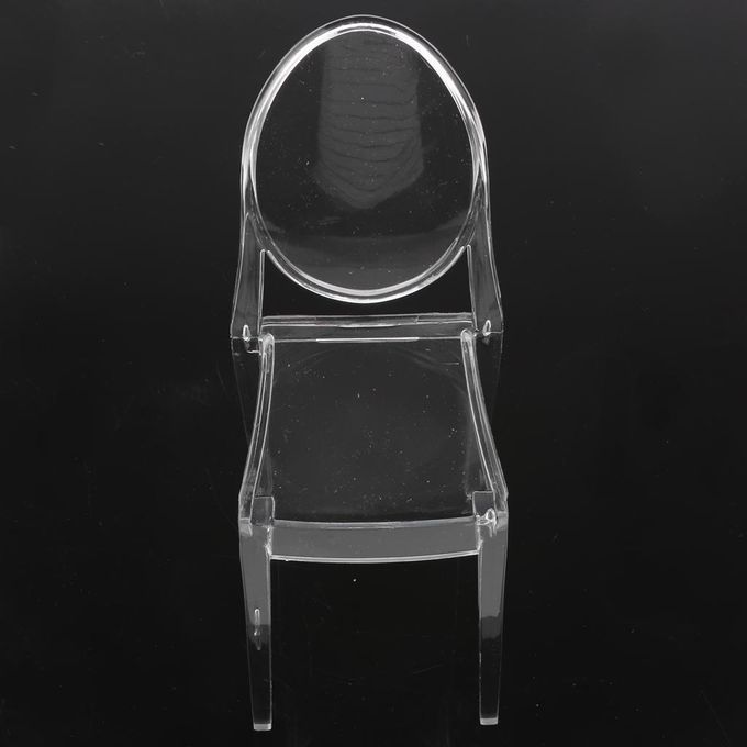 1/6 Plastic Dining Chair Ghost Side Chair Kitchen Furniture For Clear