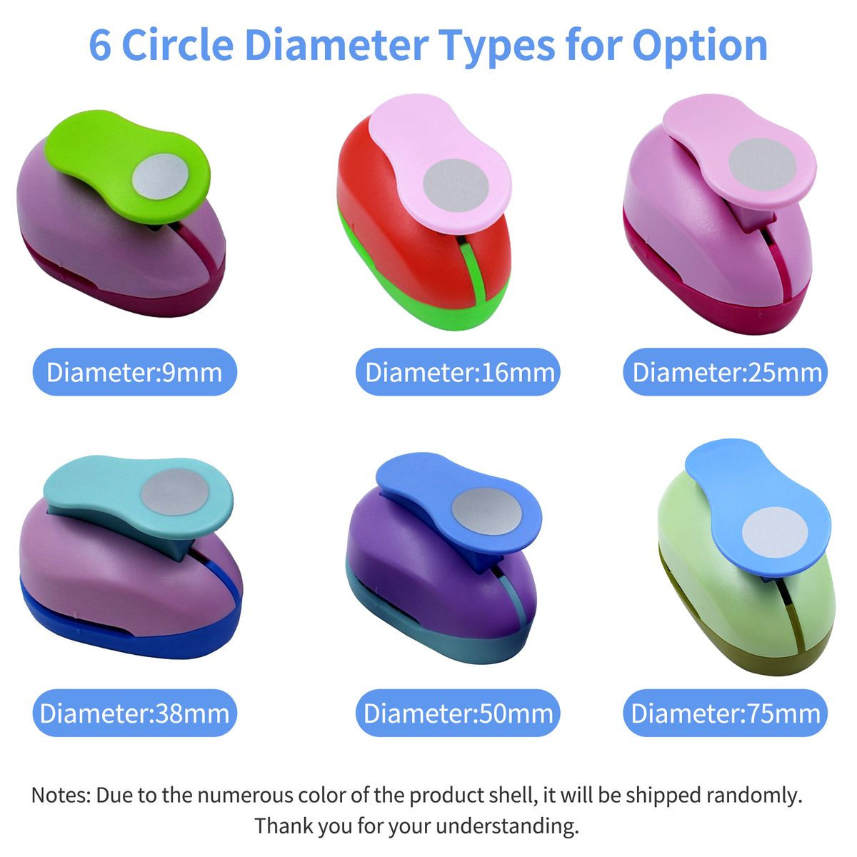 9mm Craft Hole Circle Punch Handmade Scrapbook Paper