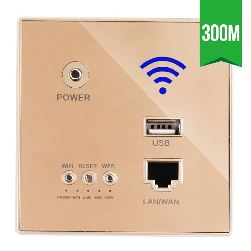 300Mbps 220V Smart Wireless WIFI Repeater Extender Wall