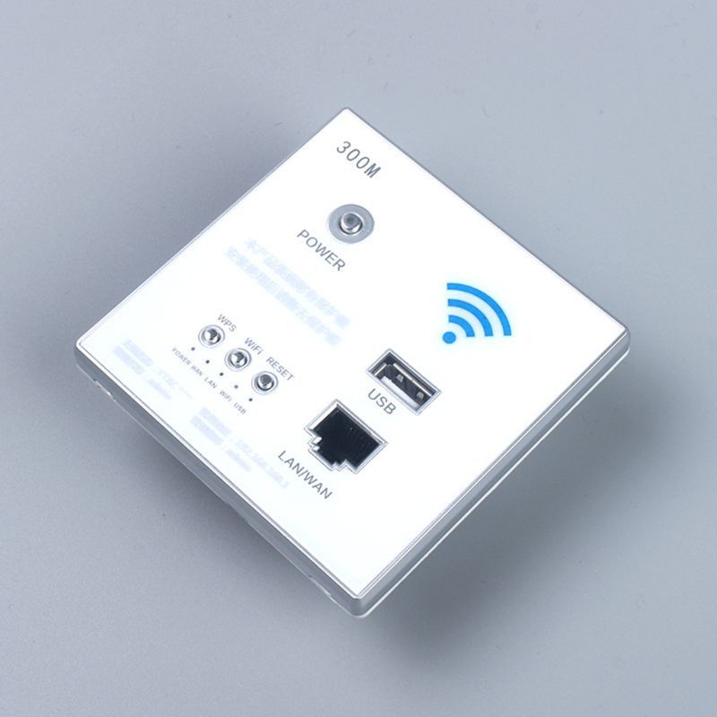 300Mbps 220V Smart Wireless WIFI Repeater Extender Wall