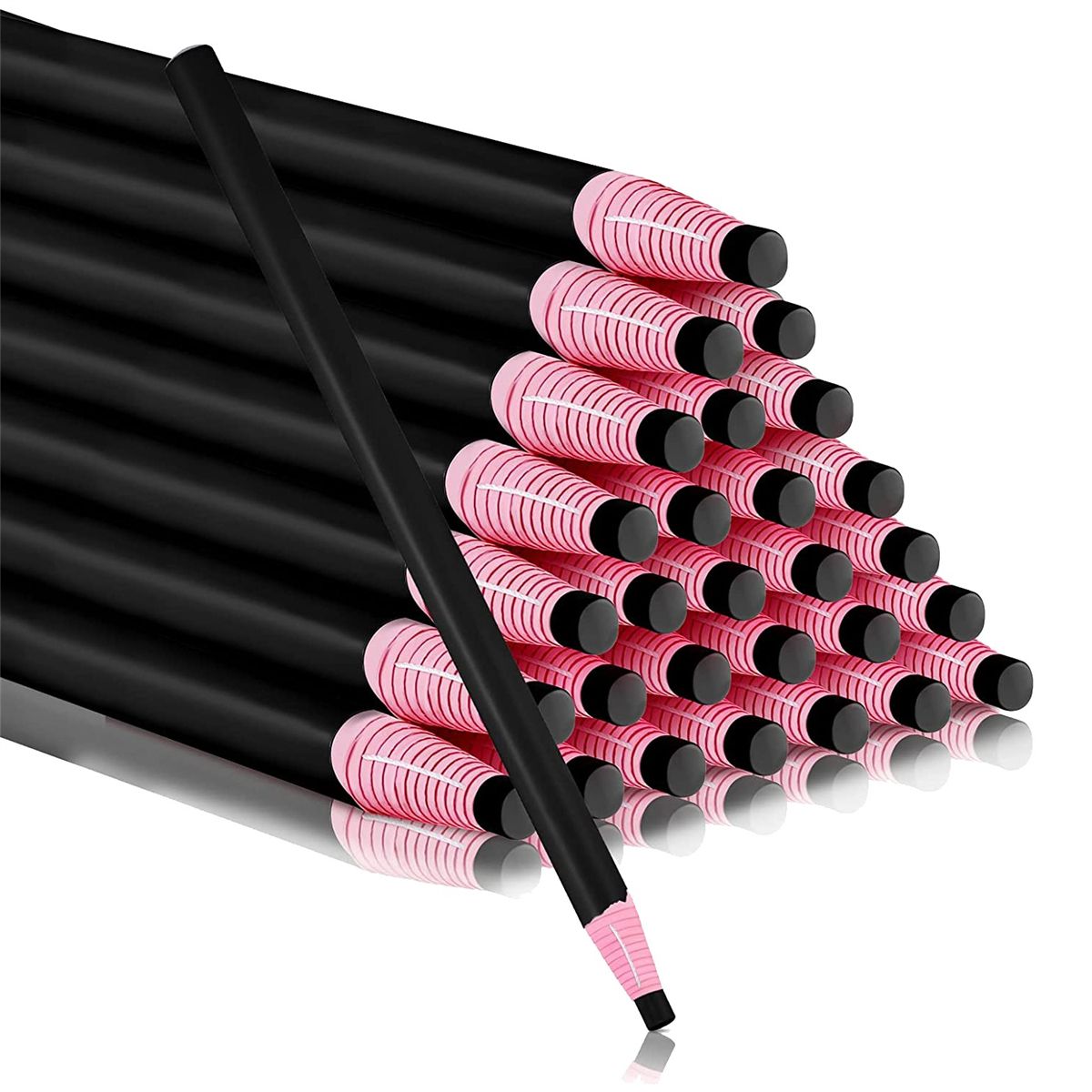 36 Pcs Off China Markers Grease Pencils for Glass Mechanical Wax Pencil Marking Crayons Black