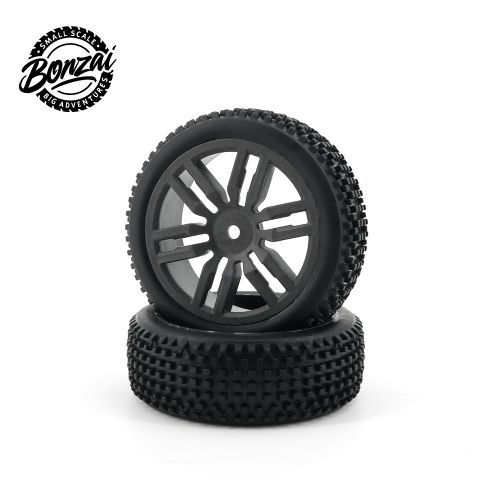2pcs Wheel Rim Tire Set Front Tyre For RC Cars(2pcs)