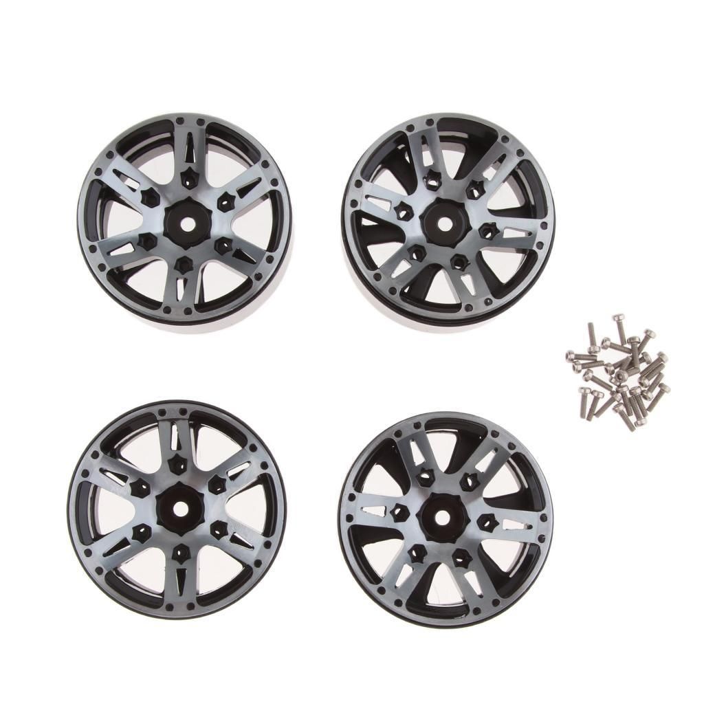 1.9INCH Alloy Beadlock Wheel Rim 52mm For Jeep Wrangler D90 CC01 Black