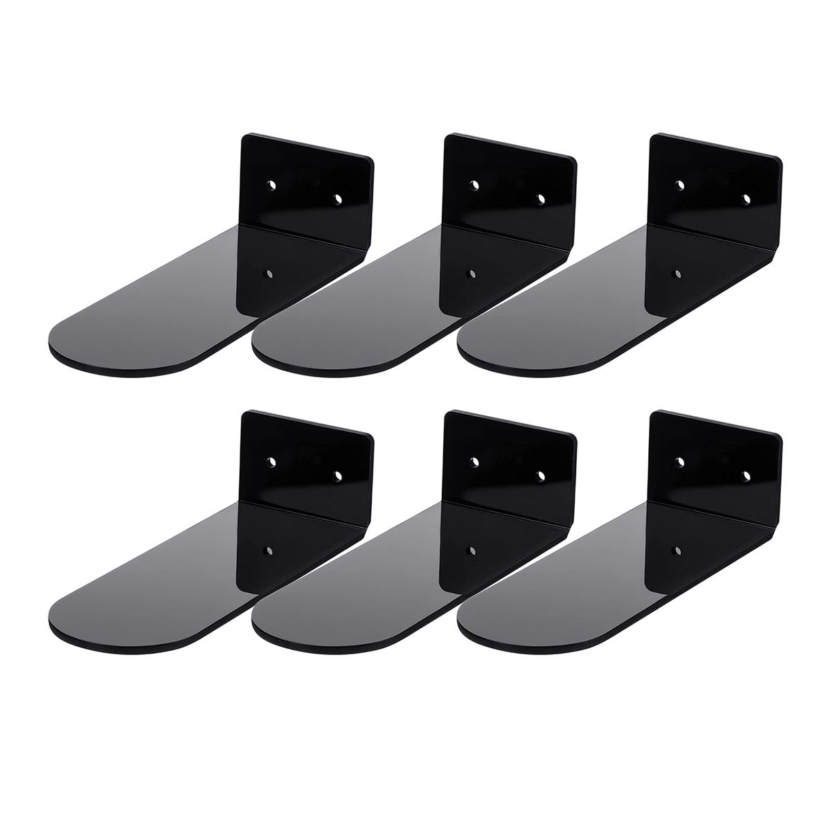 6pcs Floating Shoe Shelves Wall Mounting Saving-Space