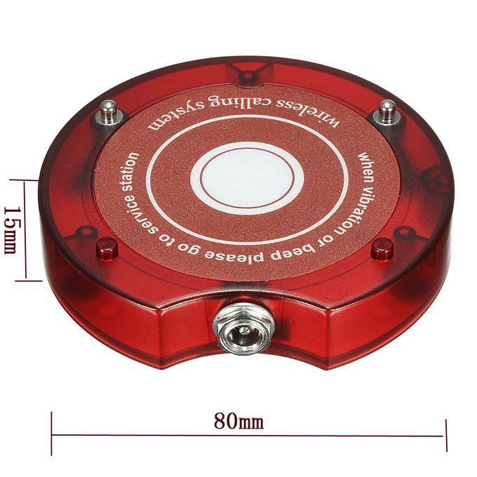 1Pc Round Disk Wireless Meal Taking Acceptor Restaurant Coas