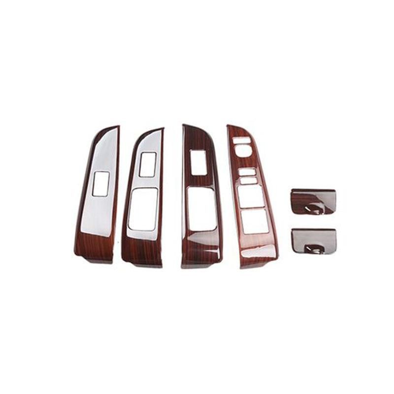 6Pcs/set For Toyota Camry 2012-2016 Refit Car Inner Door Armrest Window Lift Switch Panel Trim Frame Cover Car Styling
