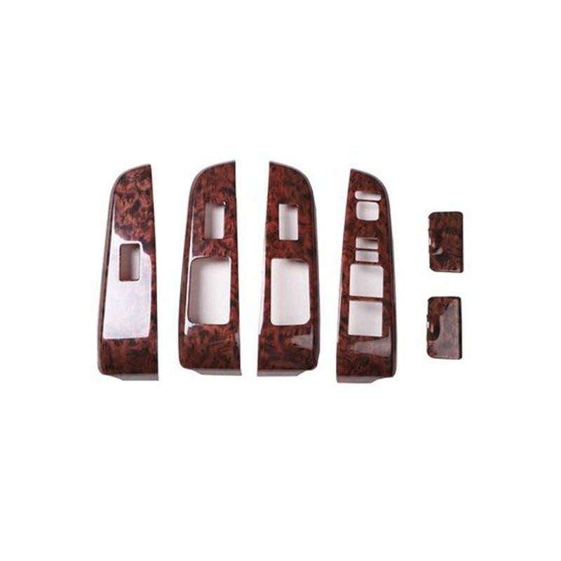 6Pcs/set For Toyota Camry 2012-2016 Refit Car Inner Door Armrest Window Lift Switch Panel Trim Frame Cover Car Styling