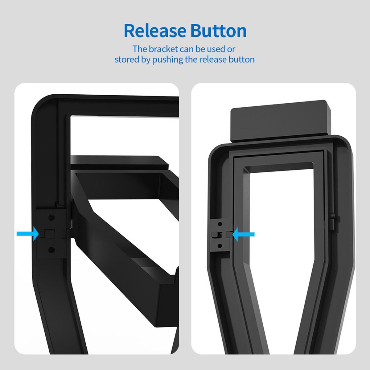 VR Headset Display Stand/ Stable Protection Gamepad Storage Rack Black