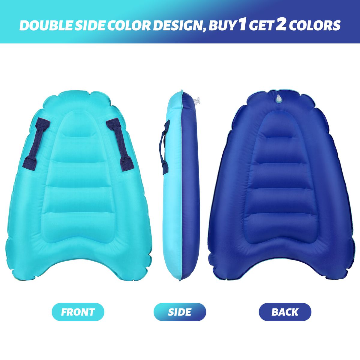 Inflatable Surfboard With Handles Kids Adults Inflatable