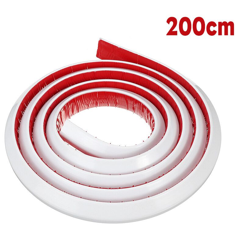 60-200CM (30x15mm) Waterproof Silicone Bendable Water Barrier Threshold Water Stopper Water Dam Collapsible Retention For Bathroom Kitchen 200cm