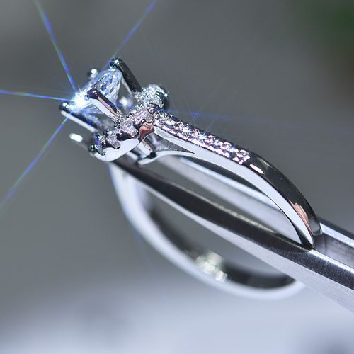 New Ring Engagement Ring + Ring Box Silver