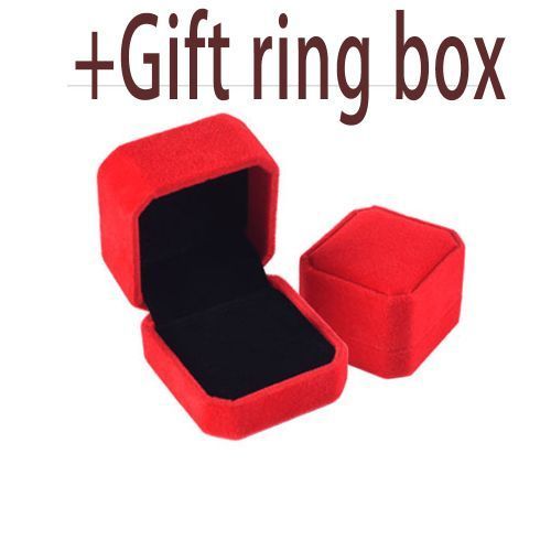New Ring Engagement Ring + Ring Box Silver