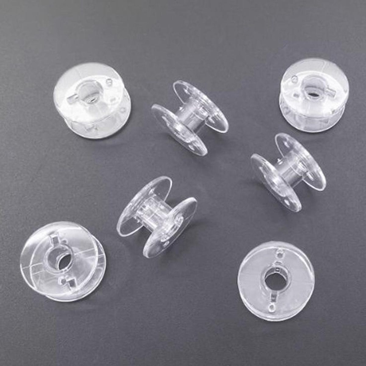 30Pcs Plastic Empty Bobbins Sewing Machine &  For Brother,
