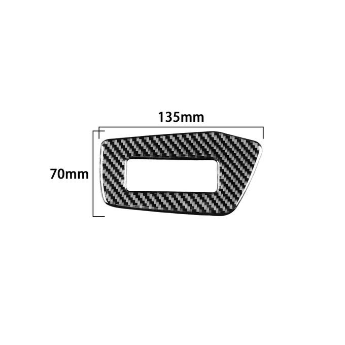 Frame Sticker Decorative Strong Sticky Carbon Fiber-Black