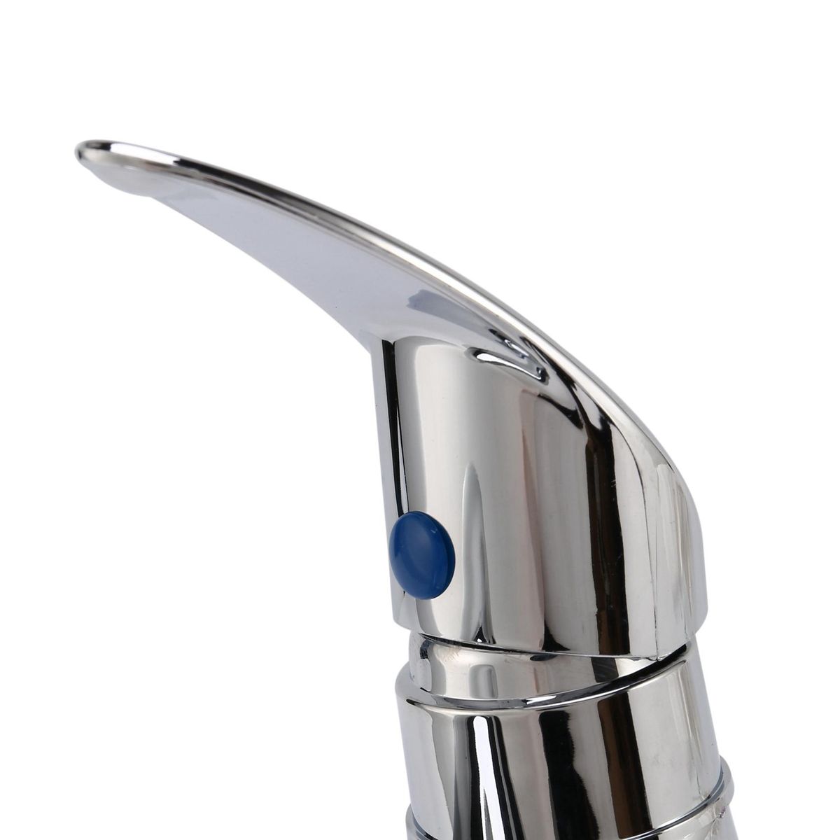 Bathroom Sink Chrome Finish Single Handle Basin Faucet Water Tap