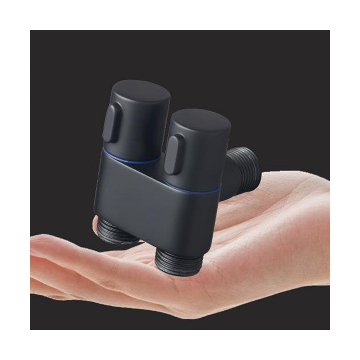 Wall-Mounted Faucet 1 in 2 Out Diverter Angle Valve Dual