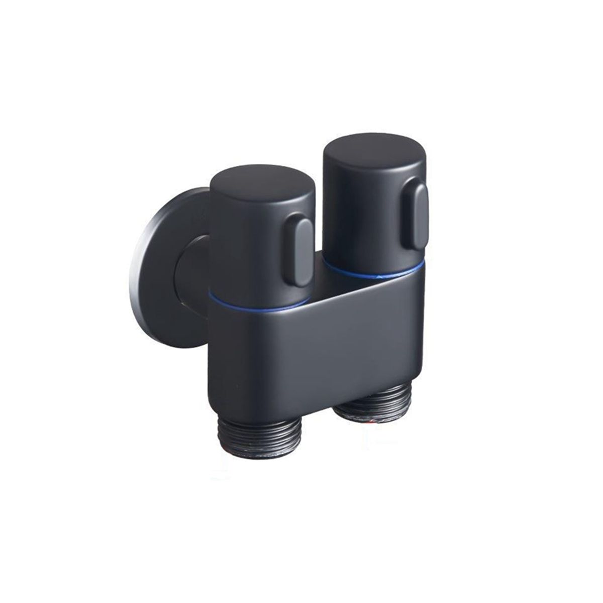 Wall-Mounted Faucet 1 in 2 Out Diverter Angle Valve Dual