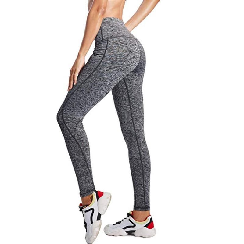 Stretch Slim Yoga Outdoor Sports Breathable Pocket Convenient Elastic Women's Underlay Fitness