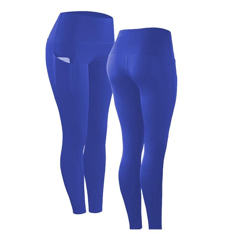 Stretch Slim Yoga Outdoor Sports Breathable Pocket Convenient Elastic Women's Underlay Fitness