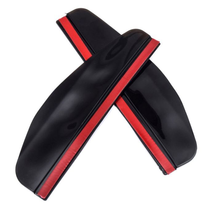 2Pcs Car Auto Vehicle Rearview Mirror Rain Eyebrows-Black