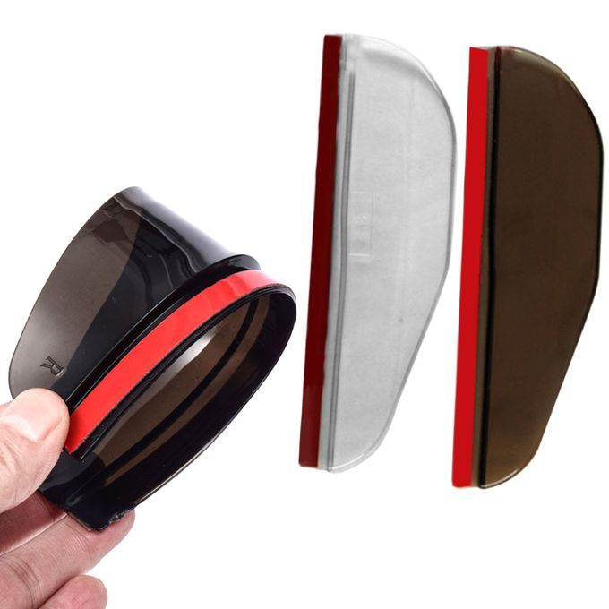 2Pcs Car Auto Vehicle Rearview Mirror Rain Eyebrows-Black