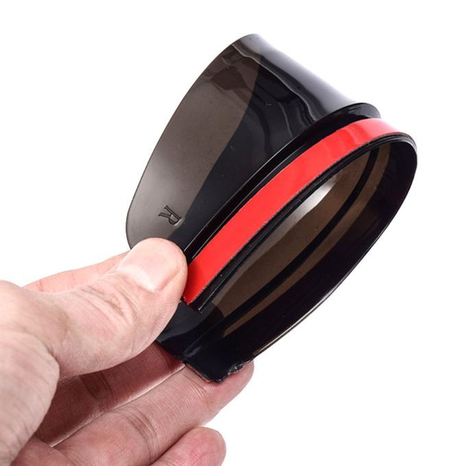 2Pcs Car Auto Vehicle Rearview Mirror Rain Eyebrows-Black