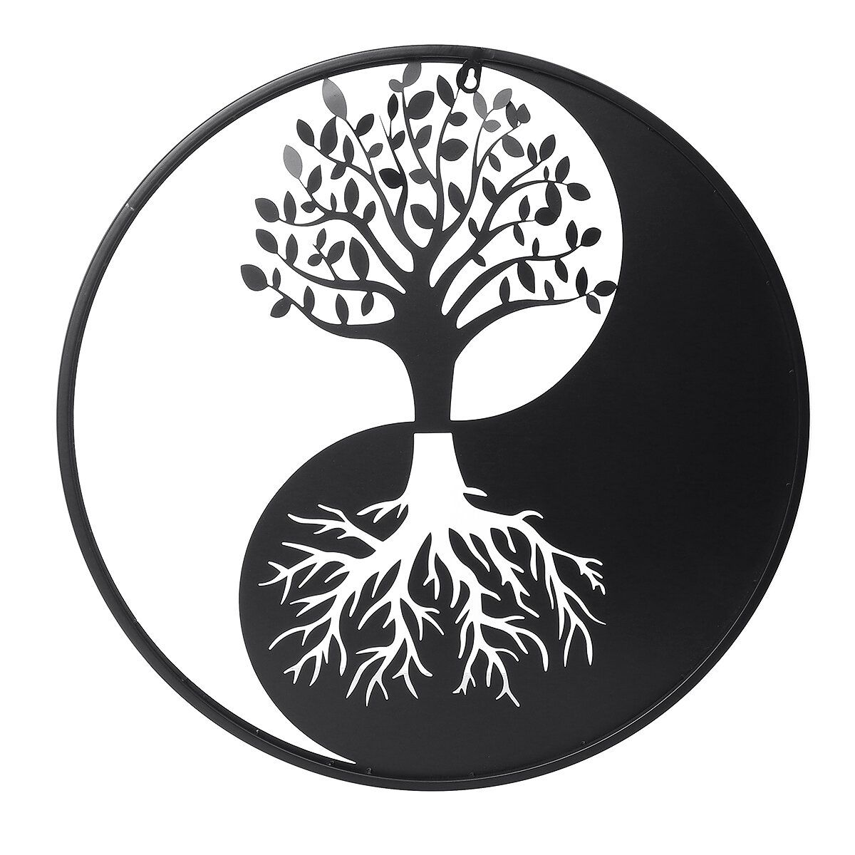 Tree Of Life Hanging Wall Metal Art Round Hanging Sculpture