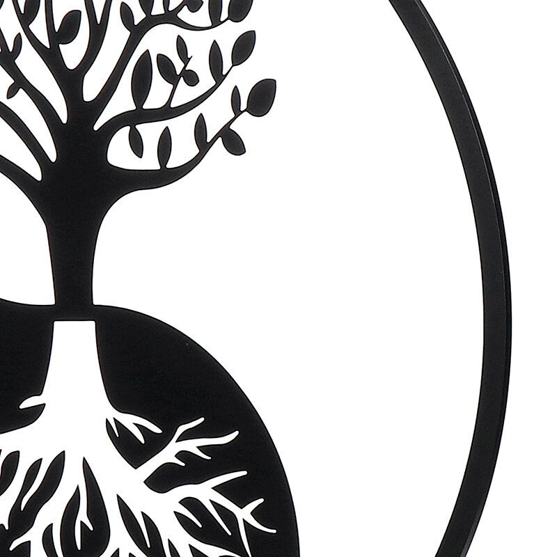 Tree Of Life Hanging Wall Metal Art Round Hanging Sculpture