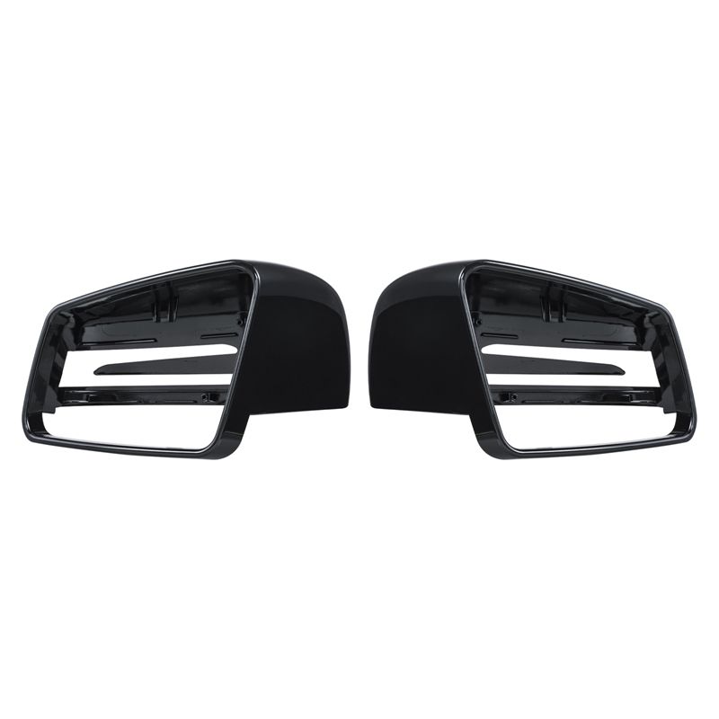 (Gloss Black)Side Mirror Cap Covers Black For Mercedes BENZ