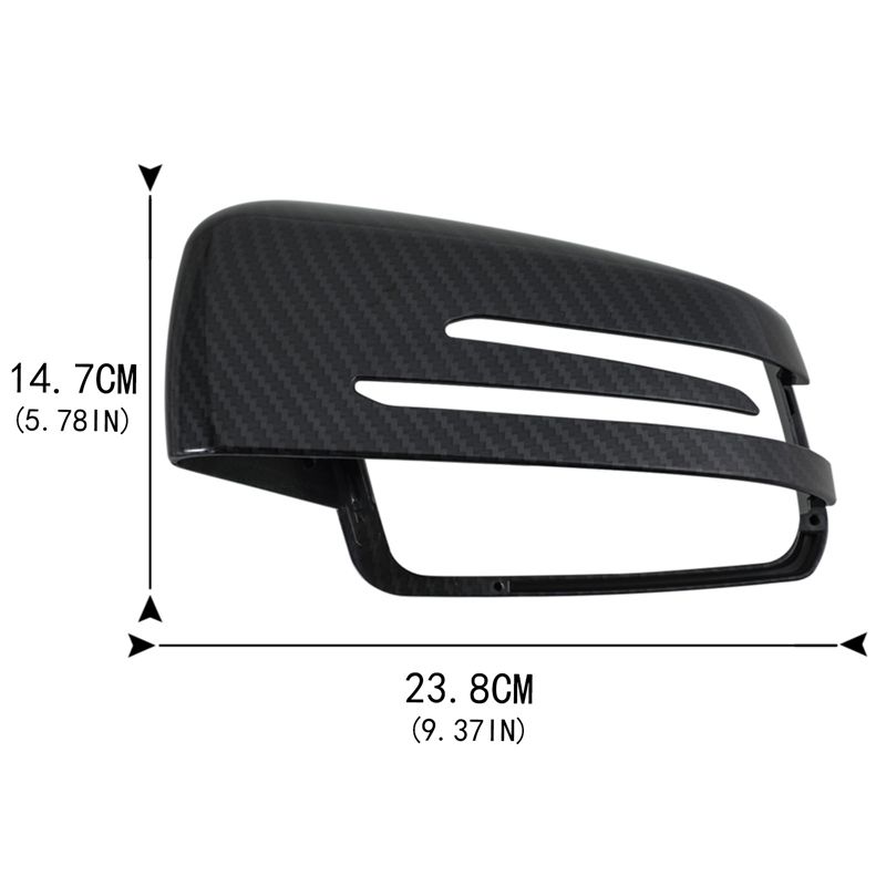 (Gloss Black)Side Mirror Cap Covers Black For Mercedes BENZ