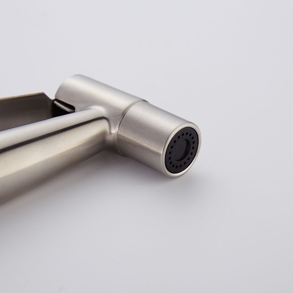SUS304 Stainless Steel Nickle Bathroom Handheld Bidet Shattaf Sprayer Transforms Toilet Into Spray Bidet Vaporizer WS024