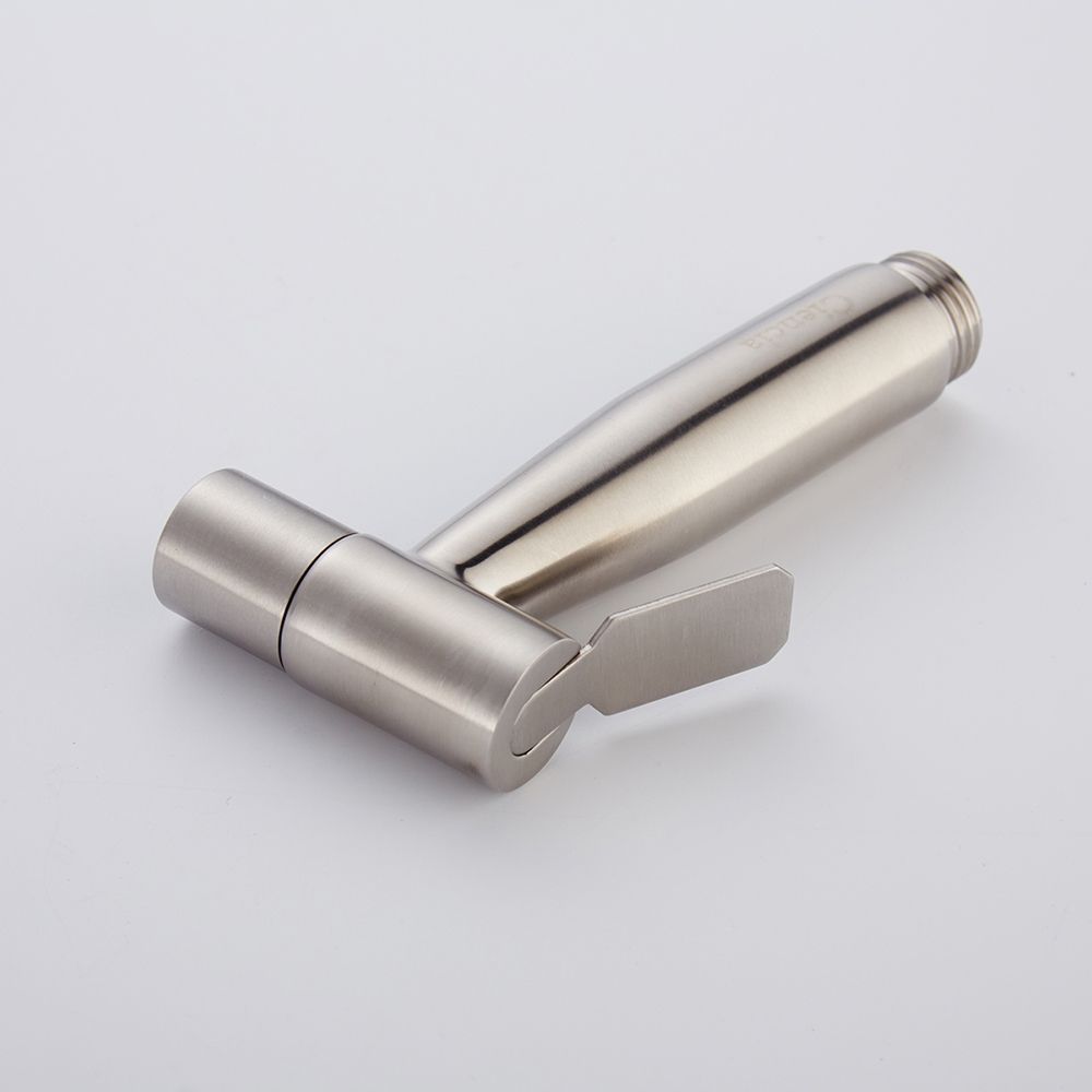 SUS304 Stainless Steel Nickle Bathroom Handheld Bidet Shattaf Sprayer Transforms Toilet Into Spray Bidet Vaporizer WS024