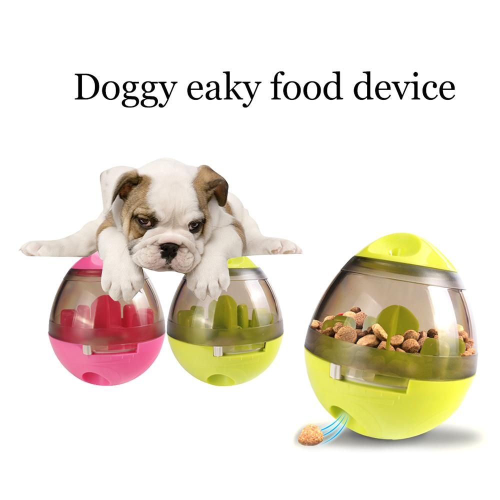 Pet Food Ball Dog Chew Play Toy Pet Food Ball Tumbler Drain Educational Toy Dog Cat Feeding Ball