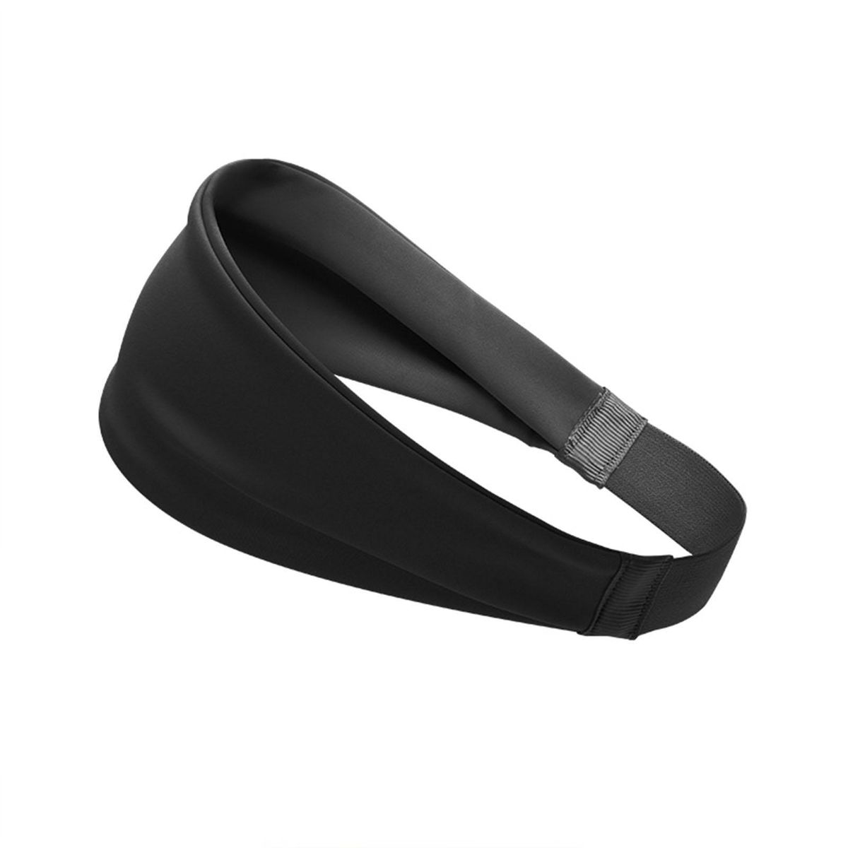 Sweat Headband Yoga Gym Wide Headband Black