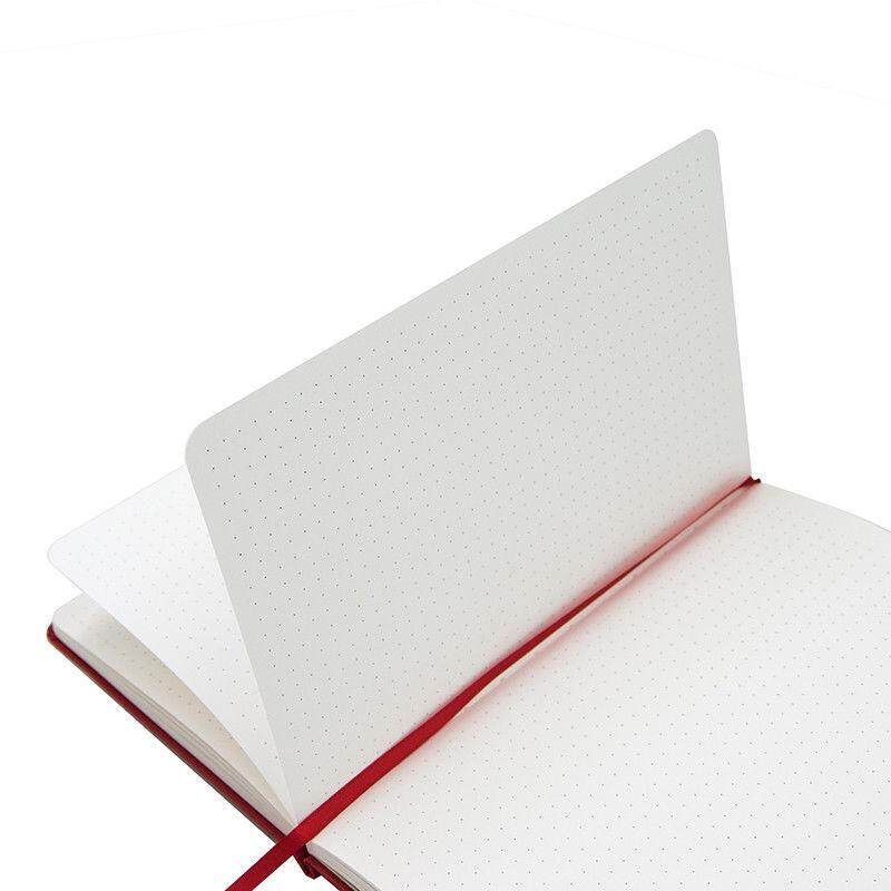Bullet Journal Notebook Medium A5 Hardcover, 192 Pages Dot Grid Journal # Red Gules