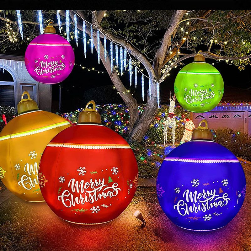 Christmas Pattern Ornament Ball Outdoor Fun Festive