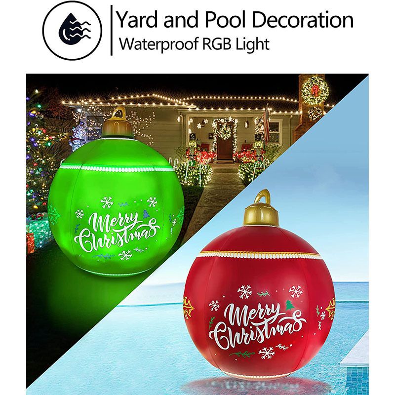Christmas Pattern Ornament Ball Outdoor Fun Festive