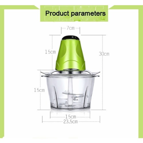 Multi-functional Electric Food Processor & Meat Grinder + Blender - 2L