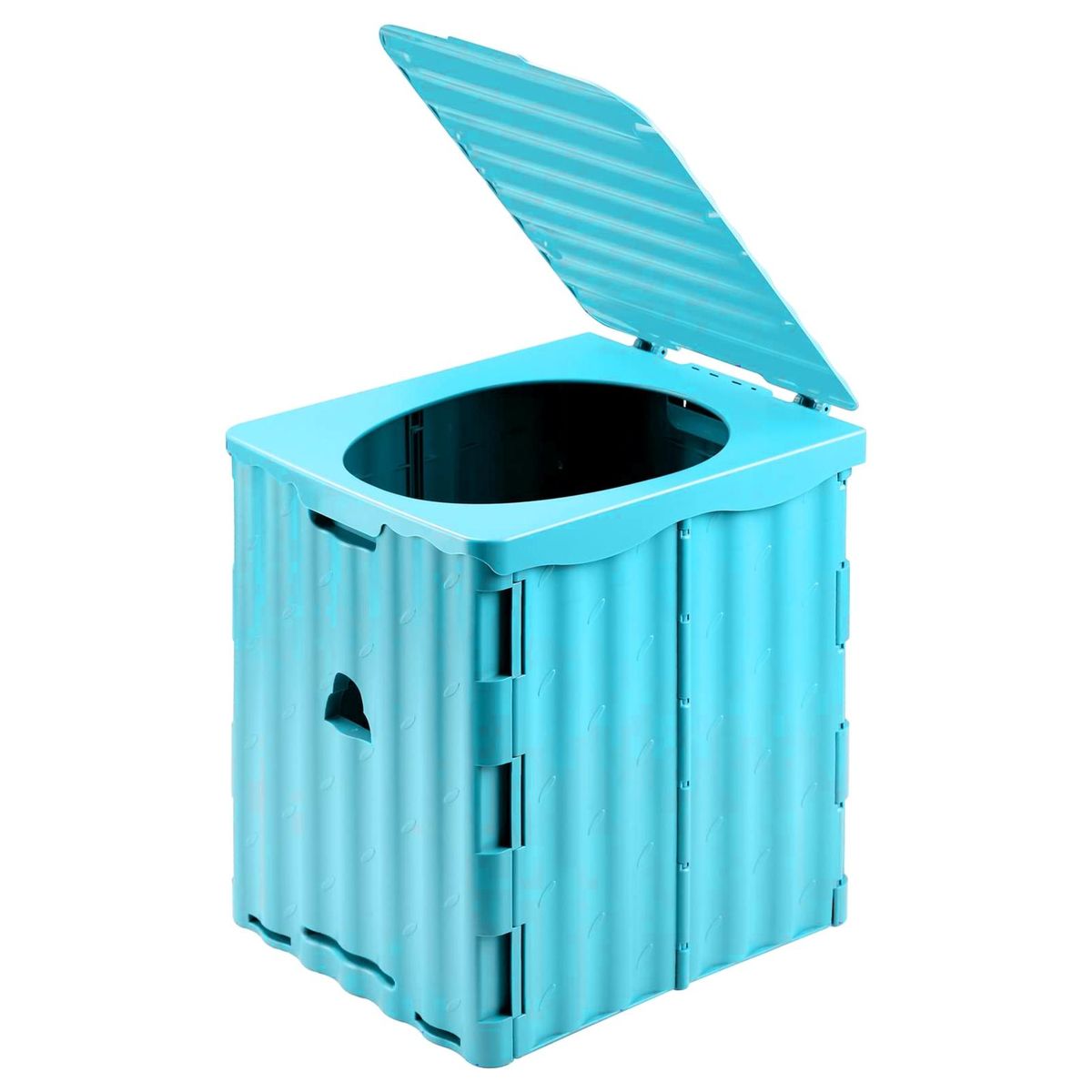 1 Set Camp Toilet Household Elderly Mobile Toilets Blue