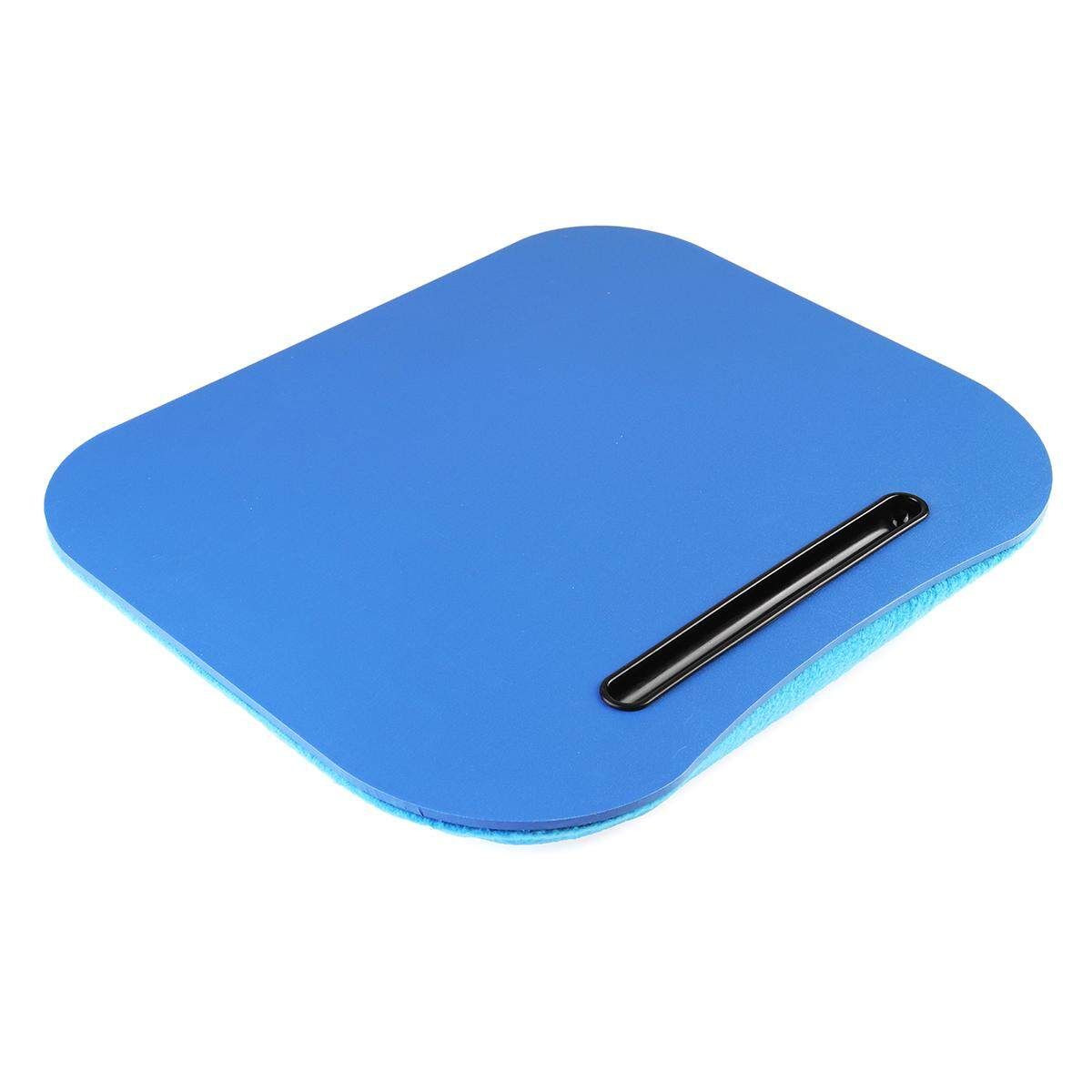2 X Laptop Tray Lap Desk Cushioned Portable Computer Reading Writing Table Blue