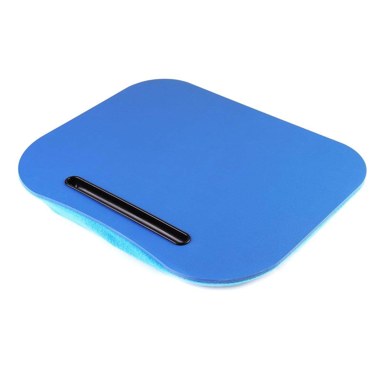 2 X Laptop Tray Lap Desk Cushioned Portable Computer Reading Writing Table Blue