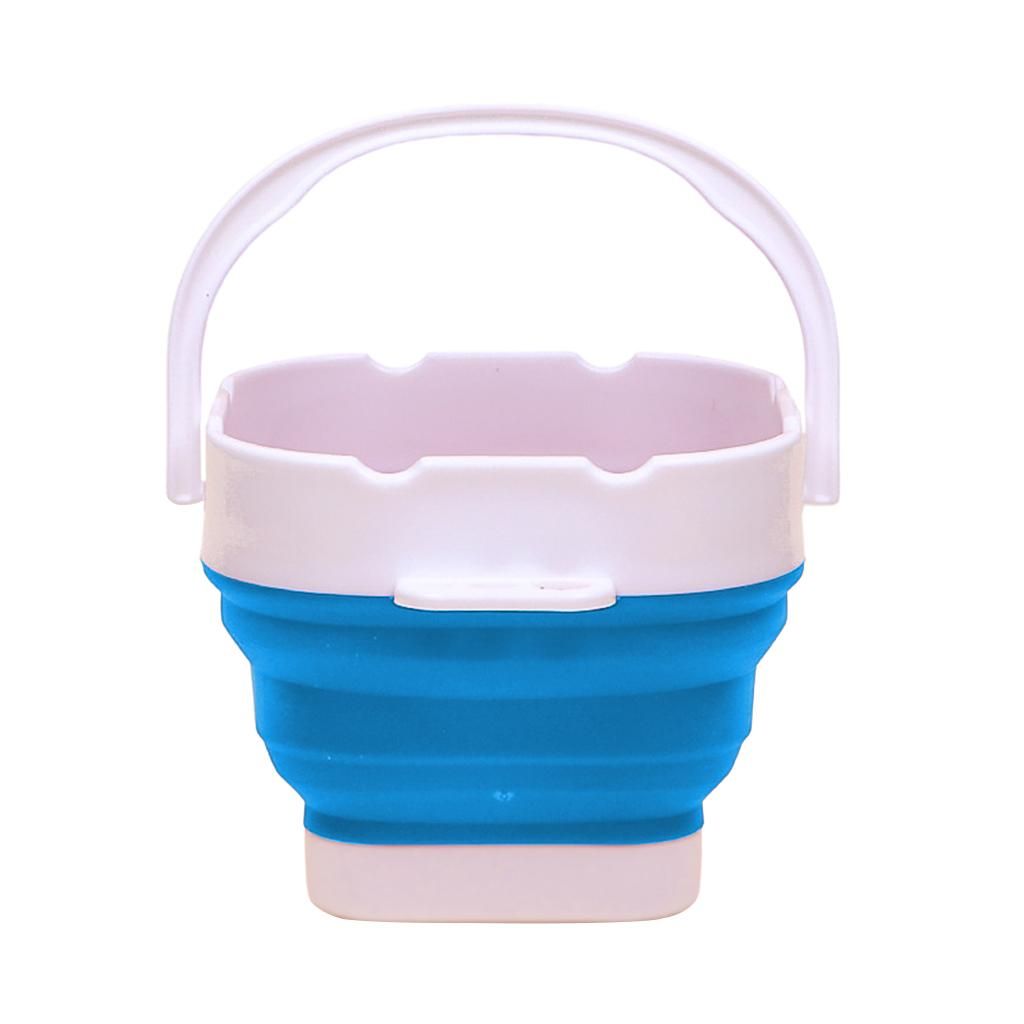 Collapsible Brush Washer Portable Plastic Drawing Wash Pen Brush Blue