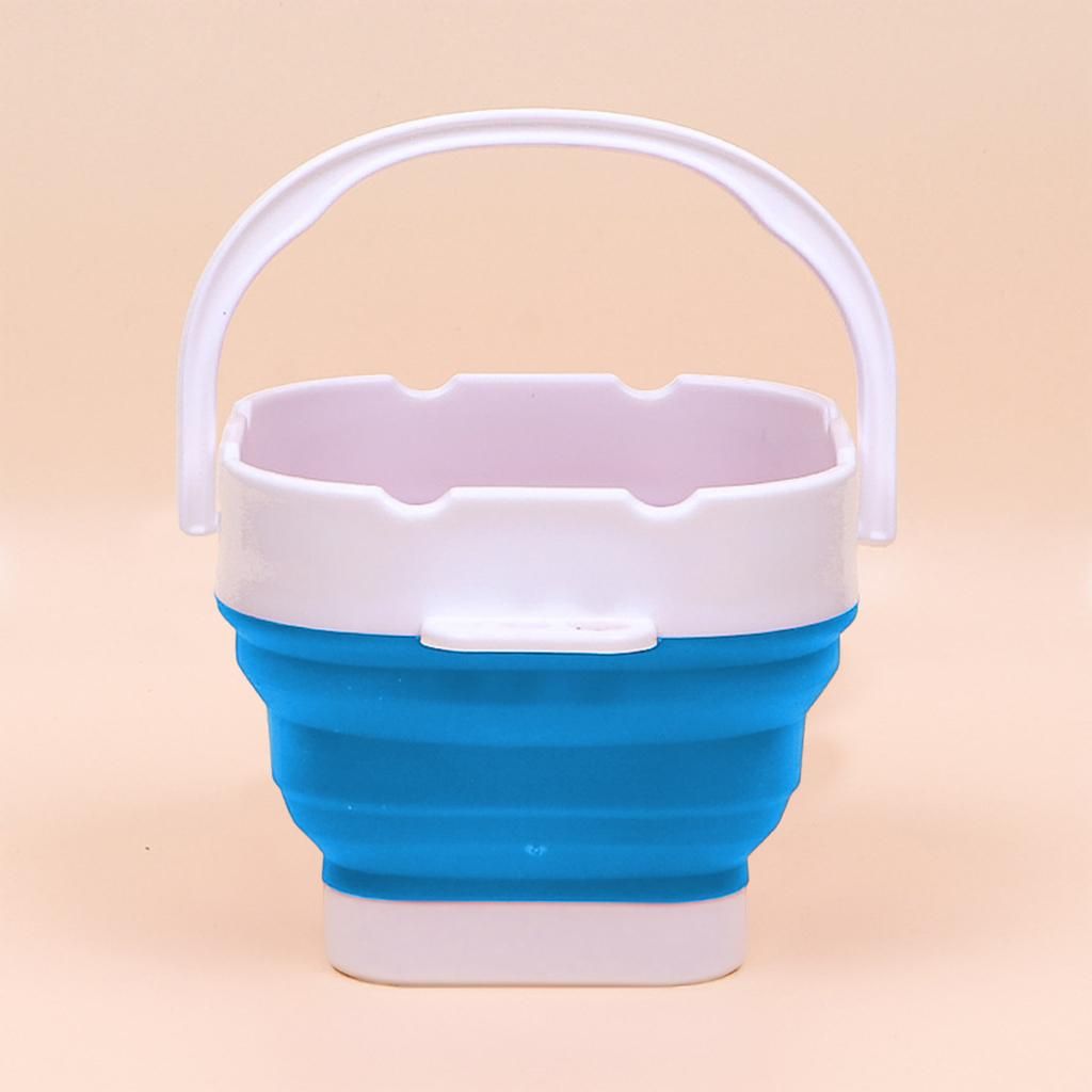 Collapsible Brush Washer Portable Plastic Drawing Wash Pen Brush Blue