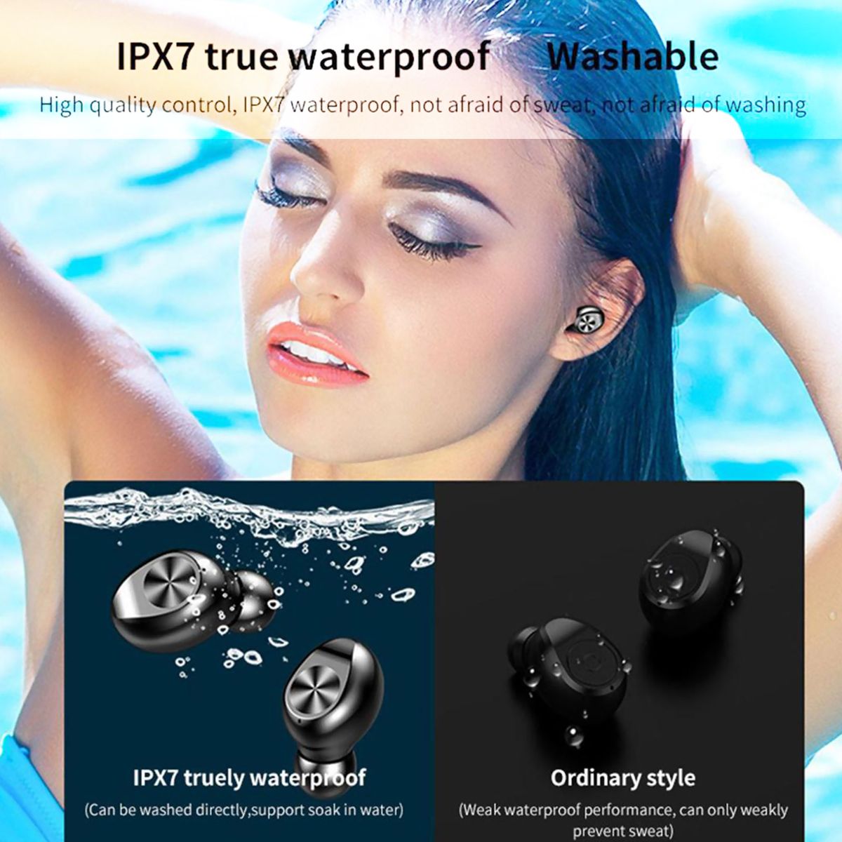 F9-10 Mini TWS In-Ear BT Headphones With 9D Stereo Deep Base