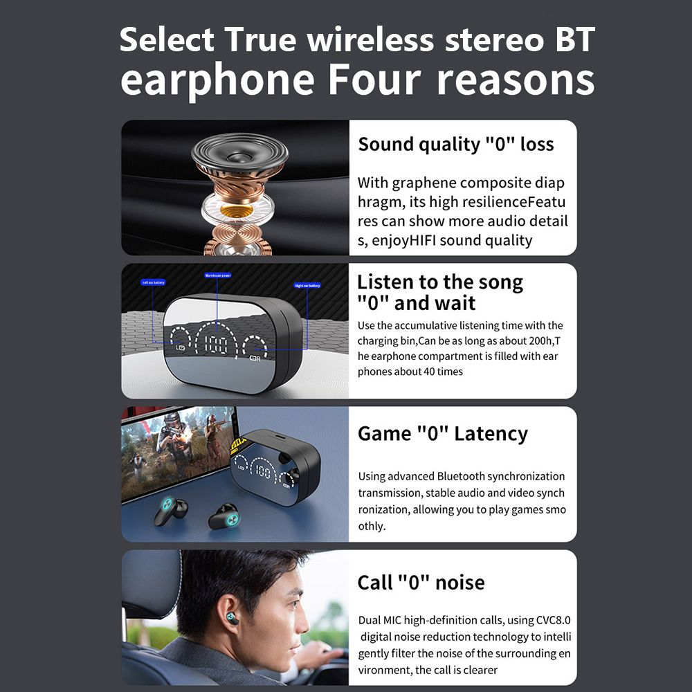 S320 BT 5.2 Headphones True Wirless Stereo Earphones With