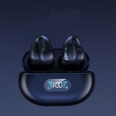 Bone Conduction Earbuds Headphones Bluetooth Wireless-Black