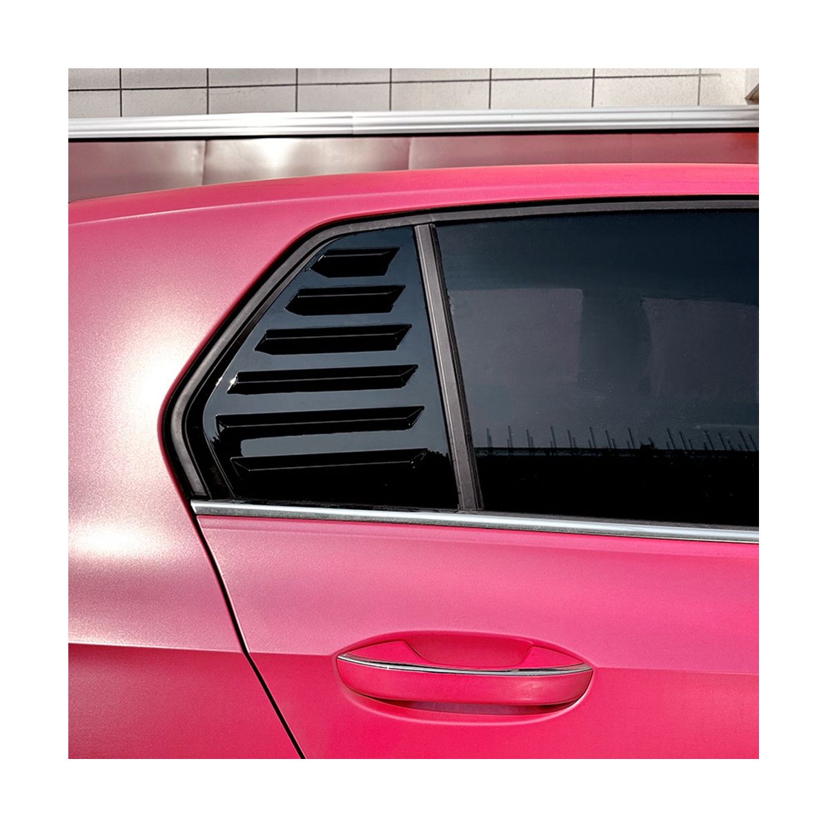 Car Side Rear Window Blind Shutter Side Vent Cover Trim