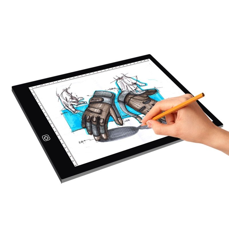A4 Size LED Three Level Of Brightness Dimmable Acrylic Copy Boards For Anime Sketch Drawing Sketchpad