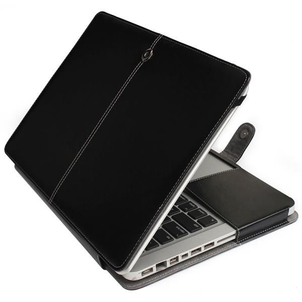 Leather Case With Snap Fastener For 15.4 Inch MacBook Pro