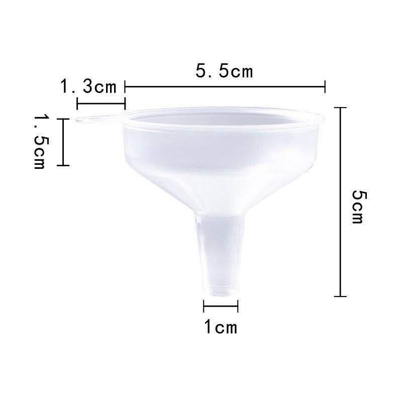 Transparent Plastic Small Funnel Cosmetics Mini Small